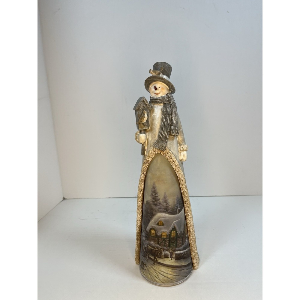 Christmas Color Changing Tall Snowman TII Collections Battery Operated 13"‎